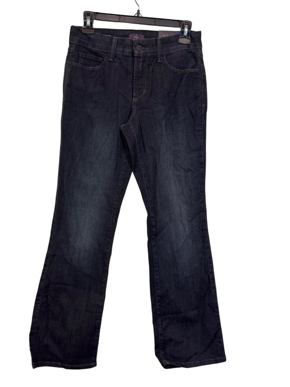 NYDJ Womens Bootcut Jeans Size 2P Dark Wash Made In USA